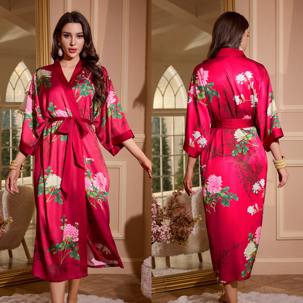 Womens Ice Silk Nightgown