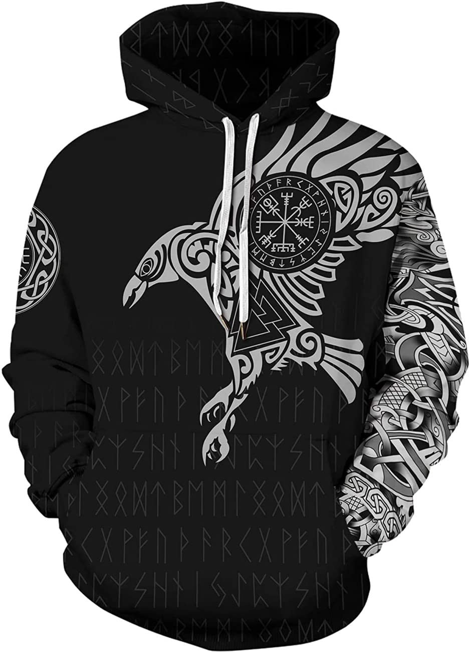 3D Digital Printing Hooded Sweatshirt