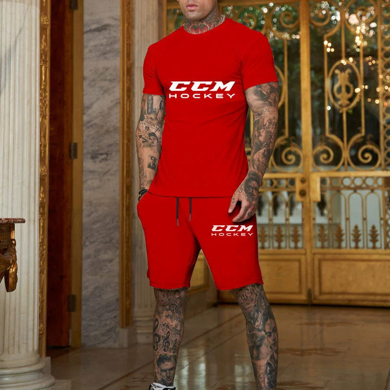 Men's Cotton T-Shirt and Shorts Set