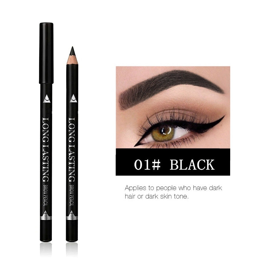 Wooden Waterproof Eyebrow Pencil & Eyeliner
