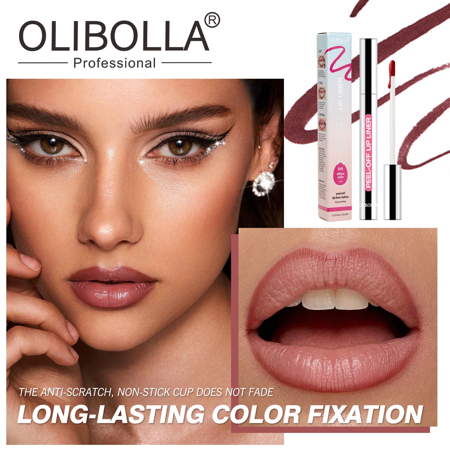 Peel-Off Lip Liner Moisturizing Long-Lasting