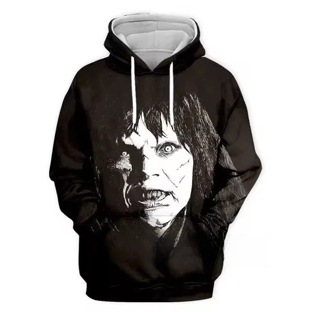 3d digital printing street men's crown sweatshirt