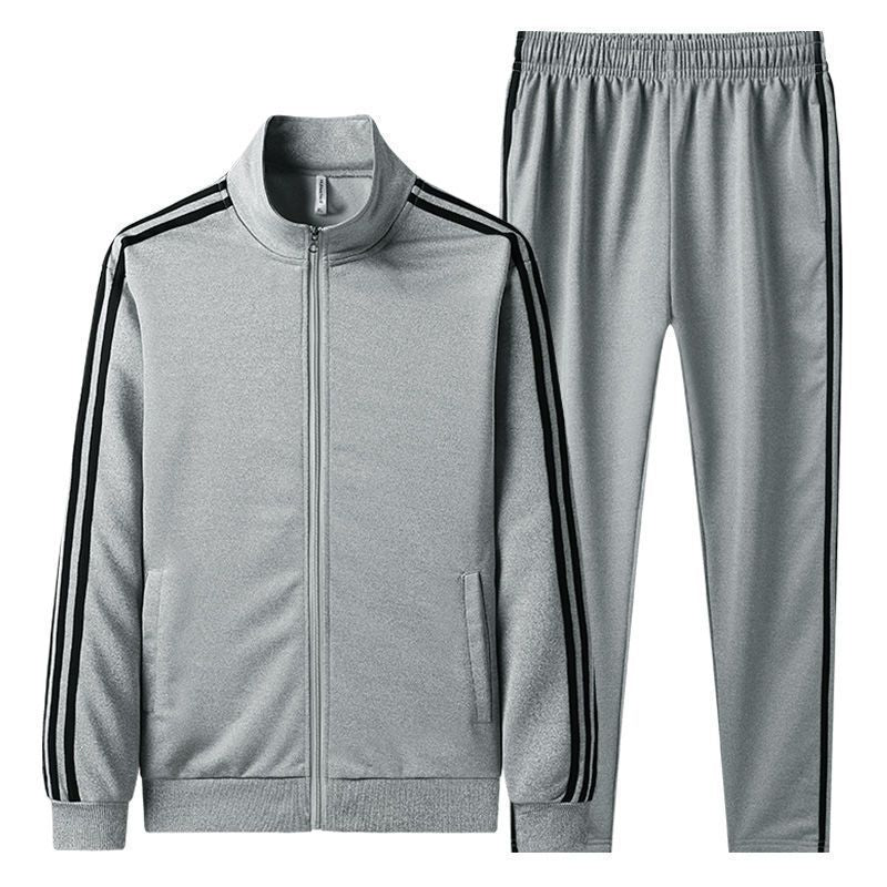 Casual Sports Suit Stand Collar Cardigan and Pants Set