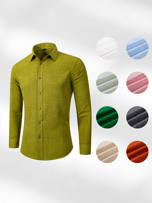 Mens Long Sleeve Business Shirt