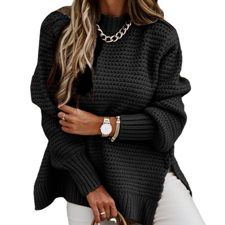 Loose Long-Sleeved Pullover Knitted Sweater
