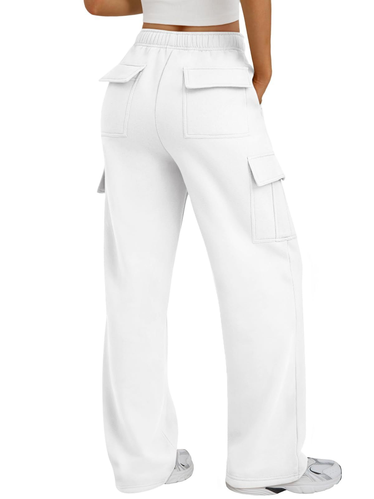 High Waisted Wide Leg Cargo Pants