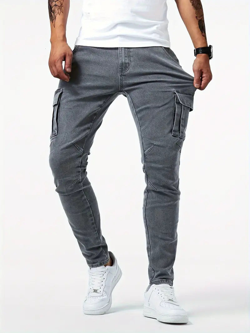 Mens Skinny Jeans with Side Pockets