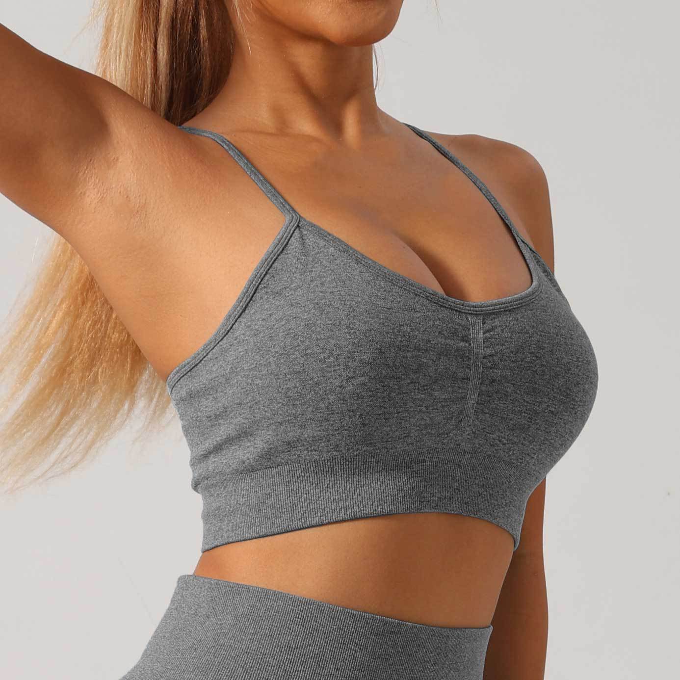 Conjunto de pantalones de yoga para correr largos y de alta elasticidad 