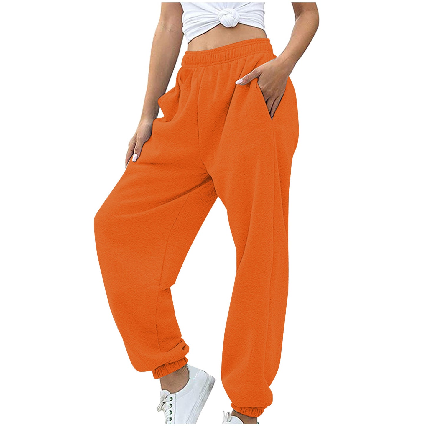 Pantalones de mujer de tiro alto