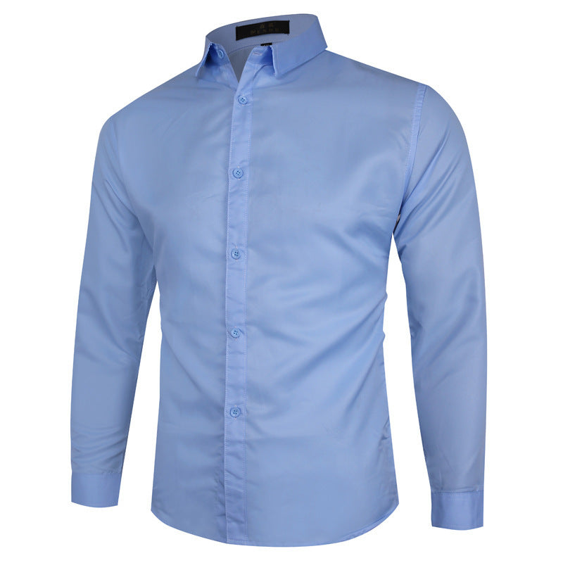Mens Long Sleeve Business Casual Shirt