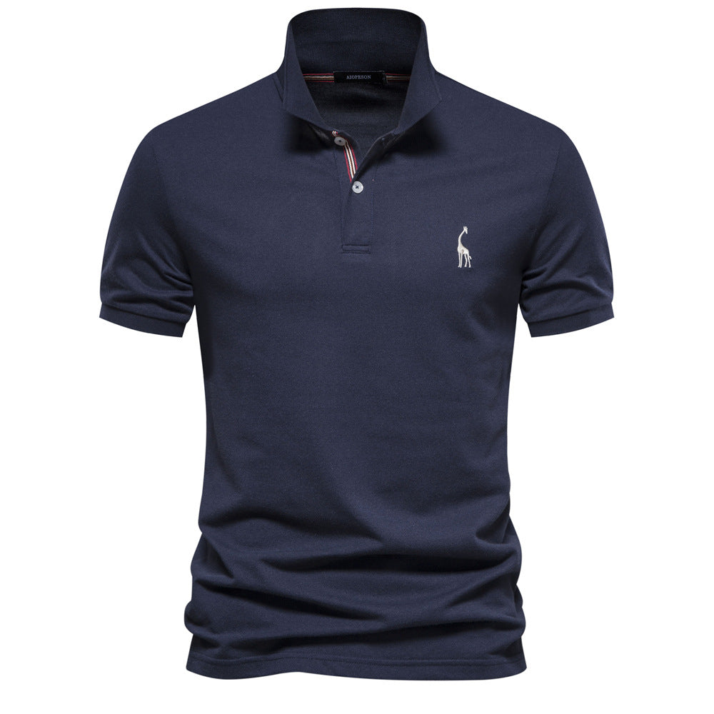 Men's Cotton Embroidered Polo Shirt