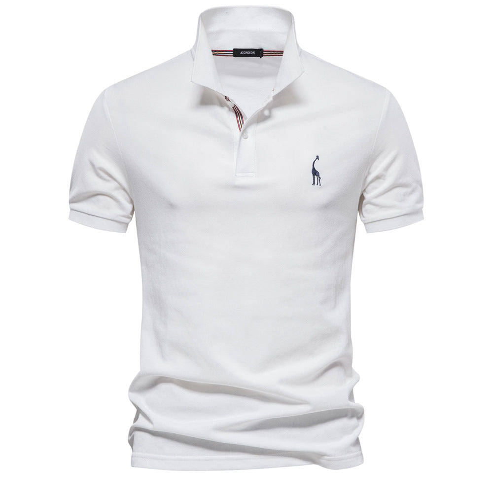 Men's Cotton Embroidered Polo Shirt