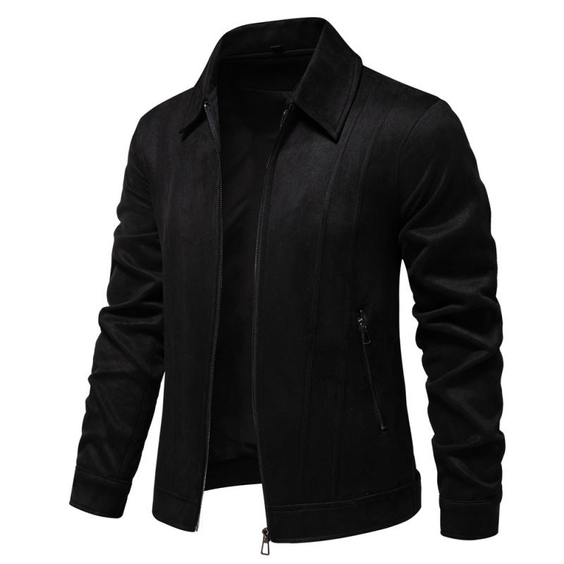 Stylish and modern lapel collar men's jacket