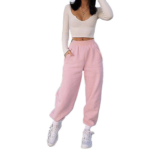 Pantalones de mujer de tiro alto