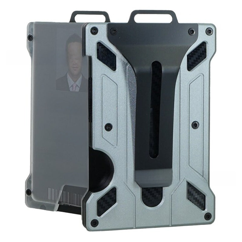 Aluminum alloy business card holder