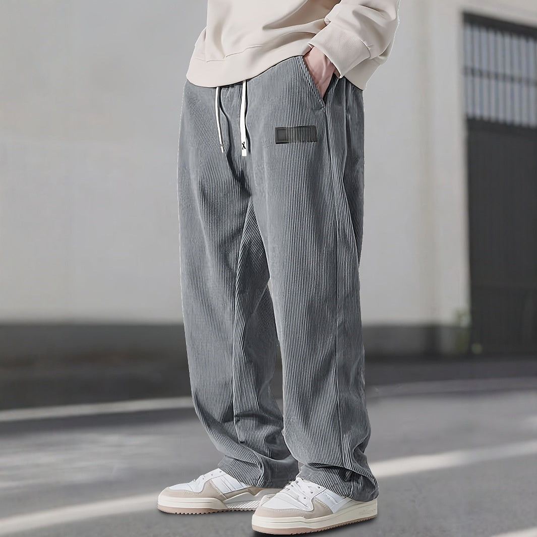 Men's Straight Leg Corduroy Casual Pants