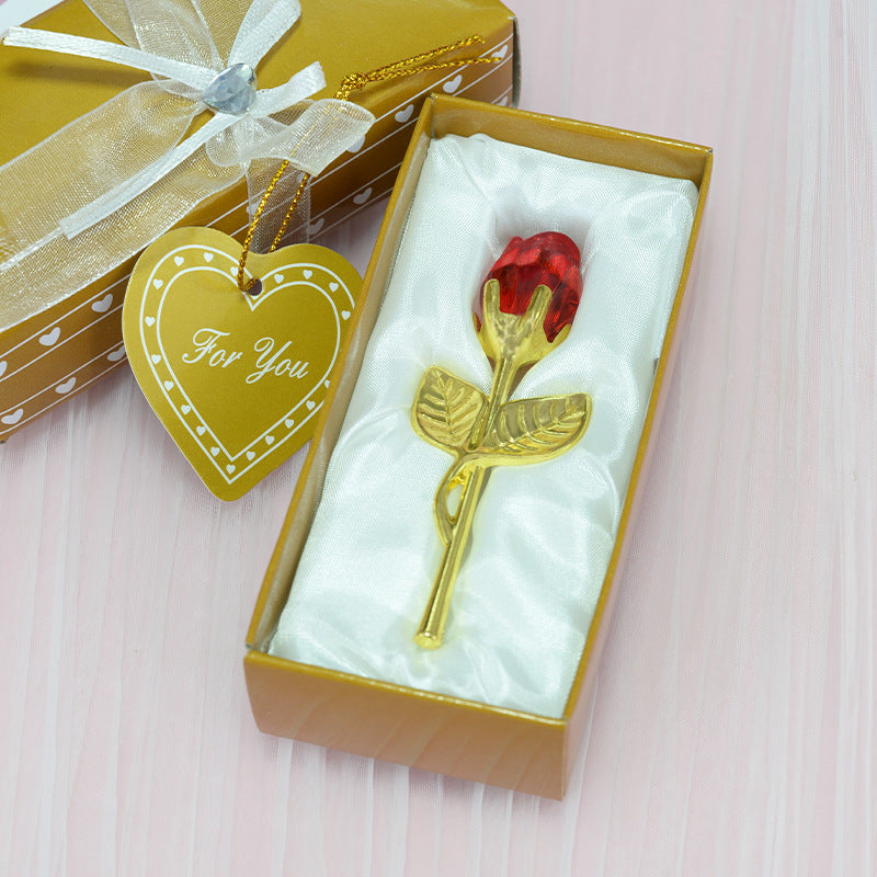 Crystal Rose Ornament