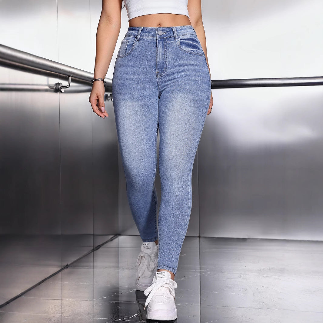 Pantalones elásticos para mujer de talla pequeña 