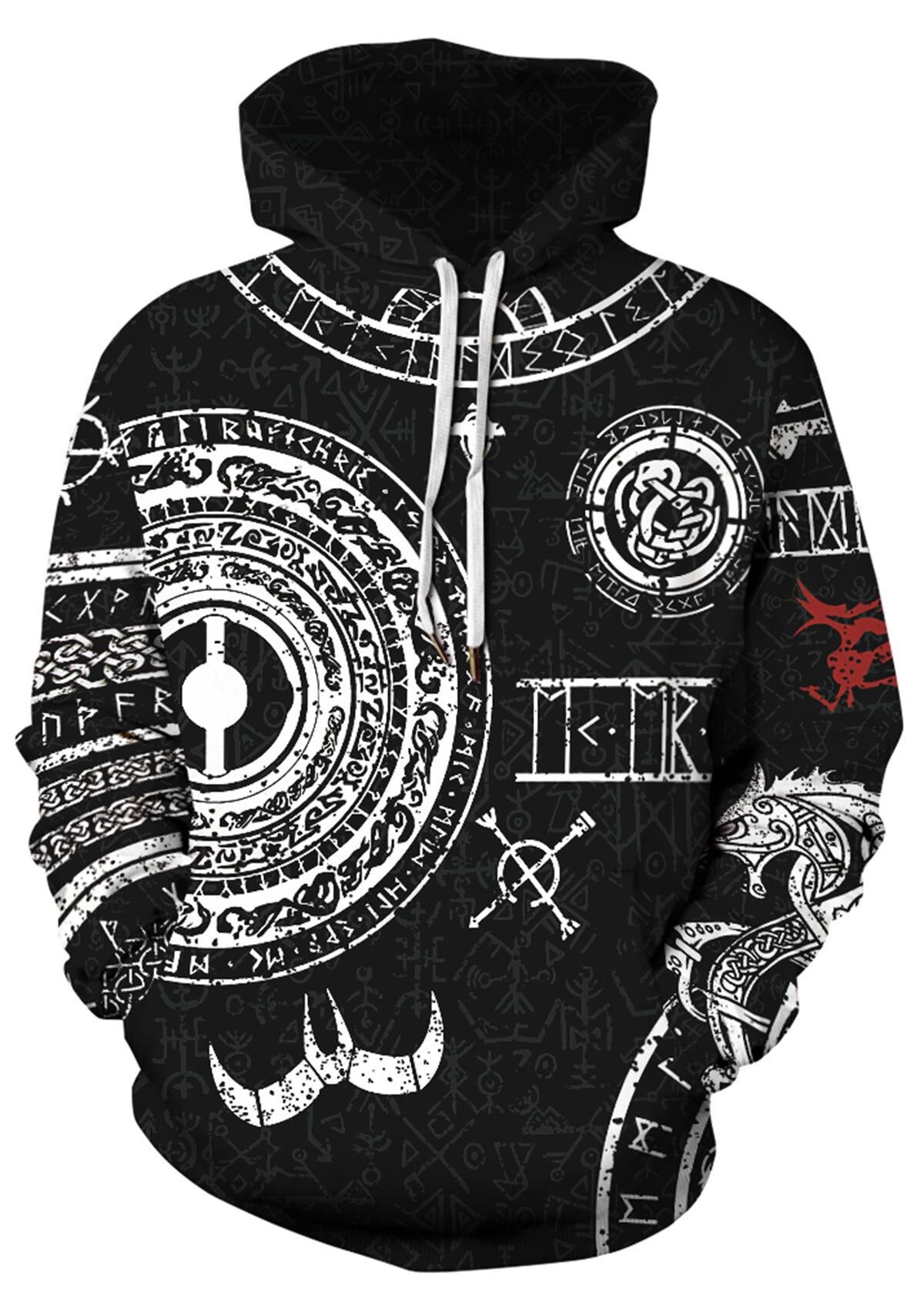 3D Digital Printing Hooded Sweatshirt