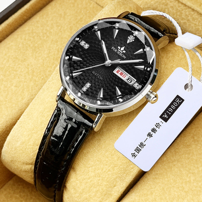 Quartz Movement Women's Glow-in-dark Watch