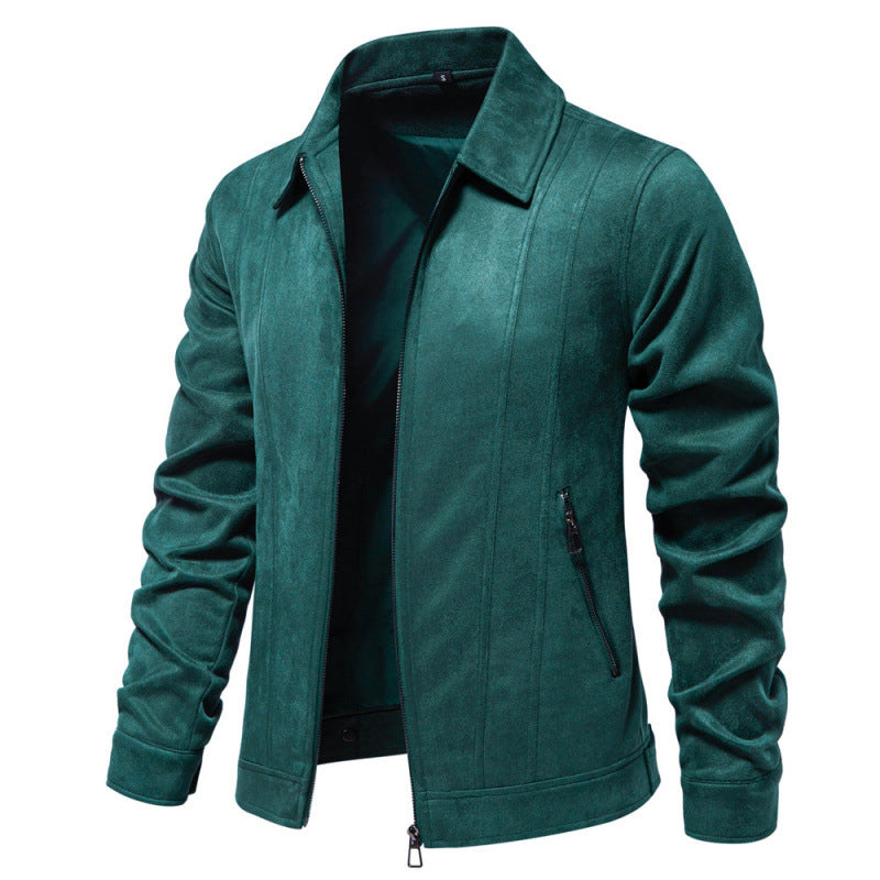 Stylish and modern lapel collar men's jacket