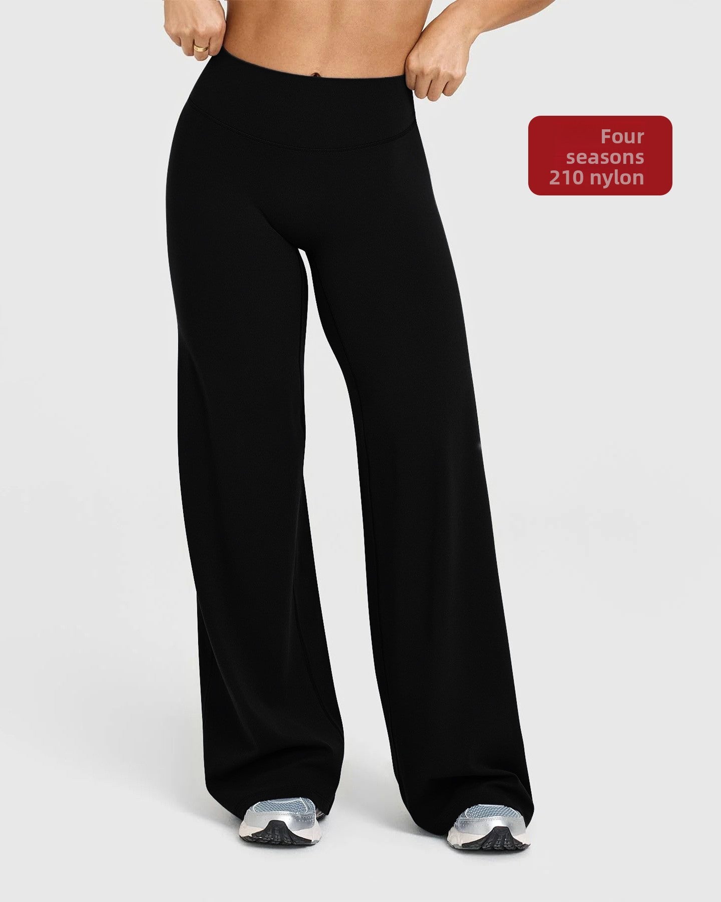 Pantalones rectos y anchos 