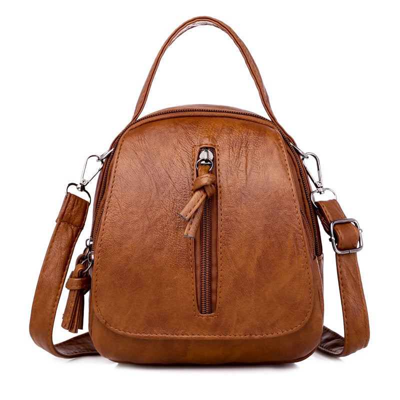 Womens Soft Leather Crossbody Bag