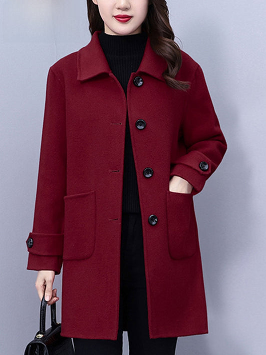 Women's Classic mid-length wool coat
