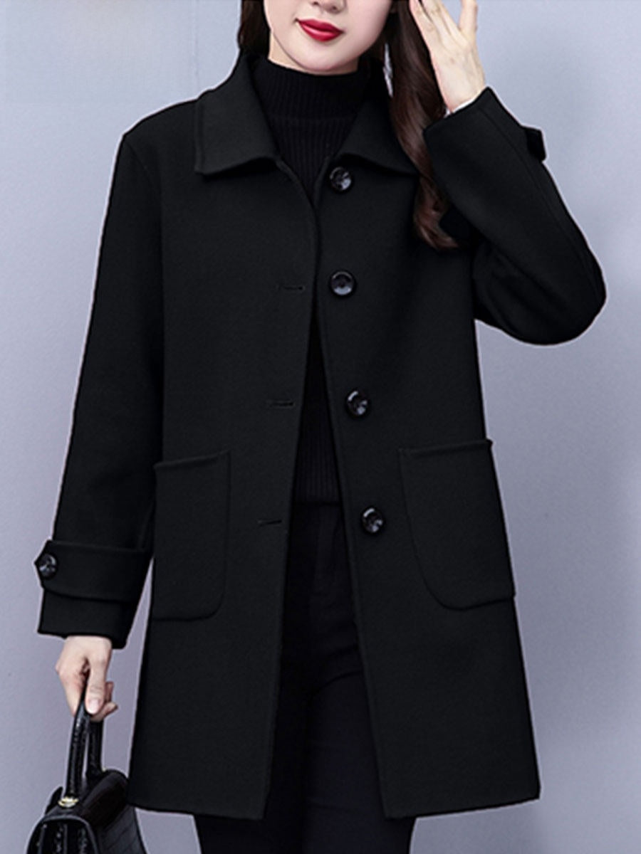 Women's Classic mid-length wool coat