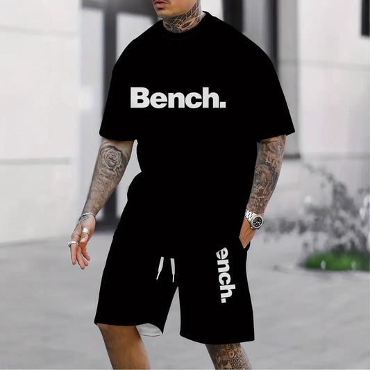 Men's Casual Short Sleeve Letter Print T-Shirt