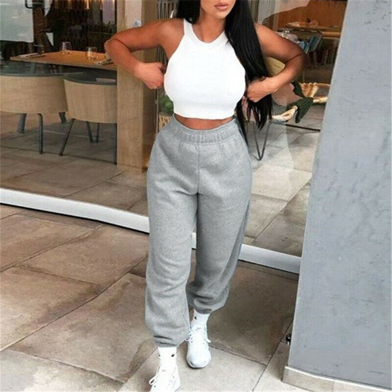 Pantalones de mujer de tiro alto