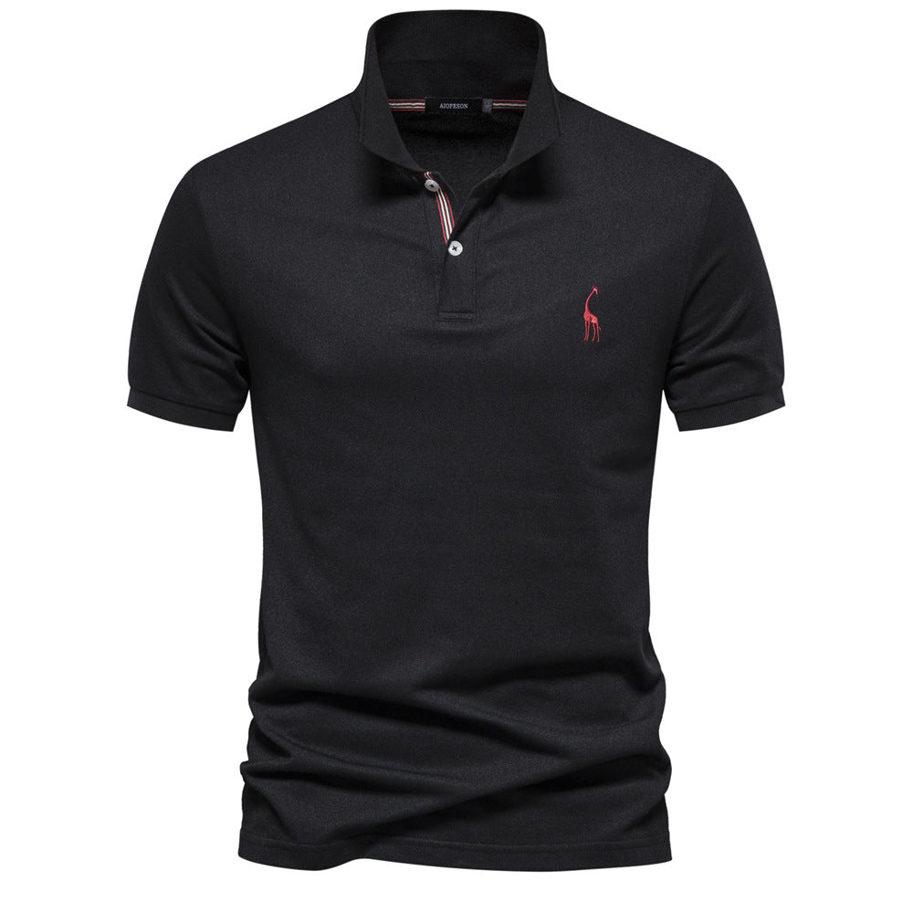Men's Cotton Embroidered Polo Shirt