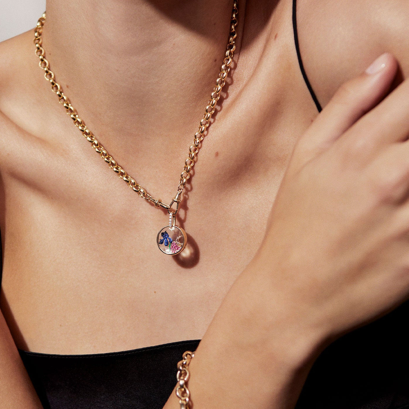 Photo Locket Pendant Transparent Case