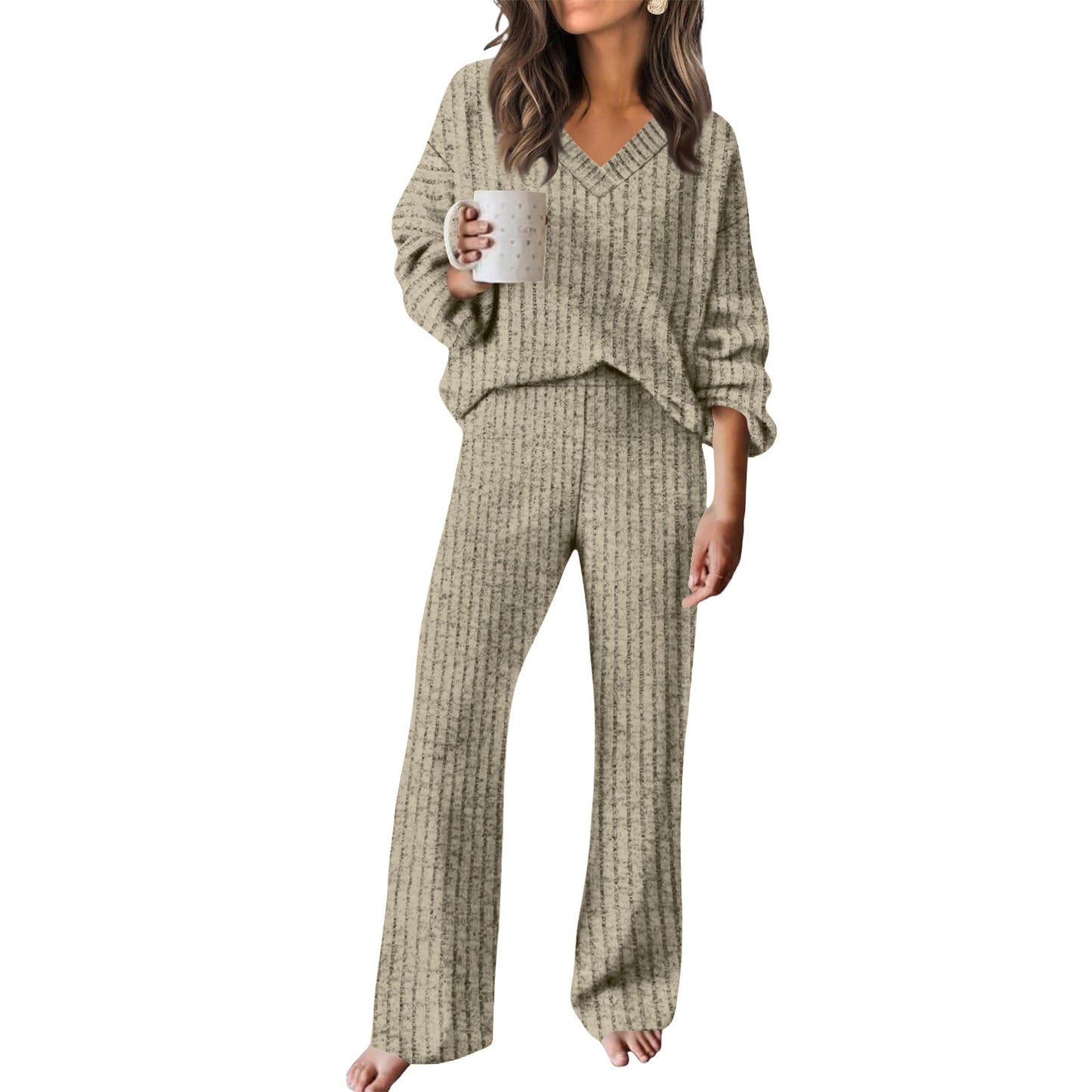 Casual Two-Piece Set with T-Shirt and Pants