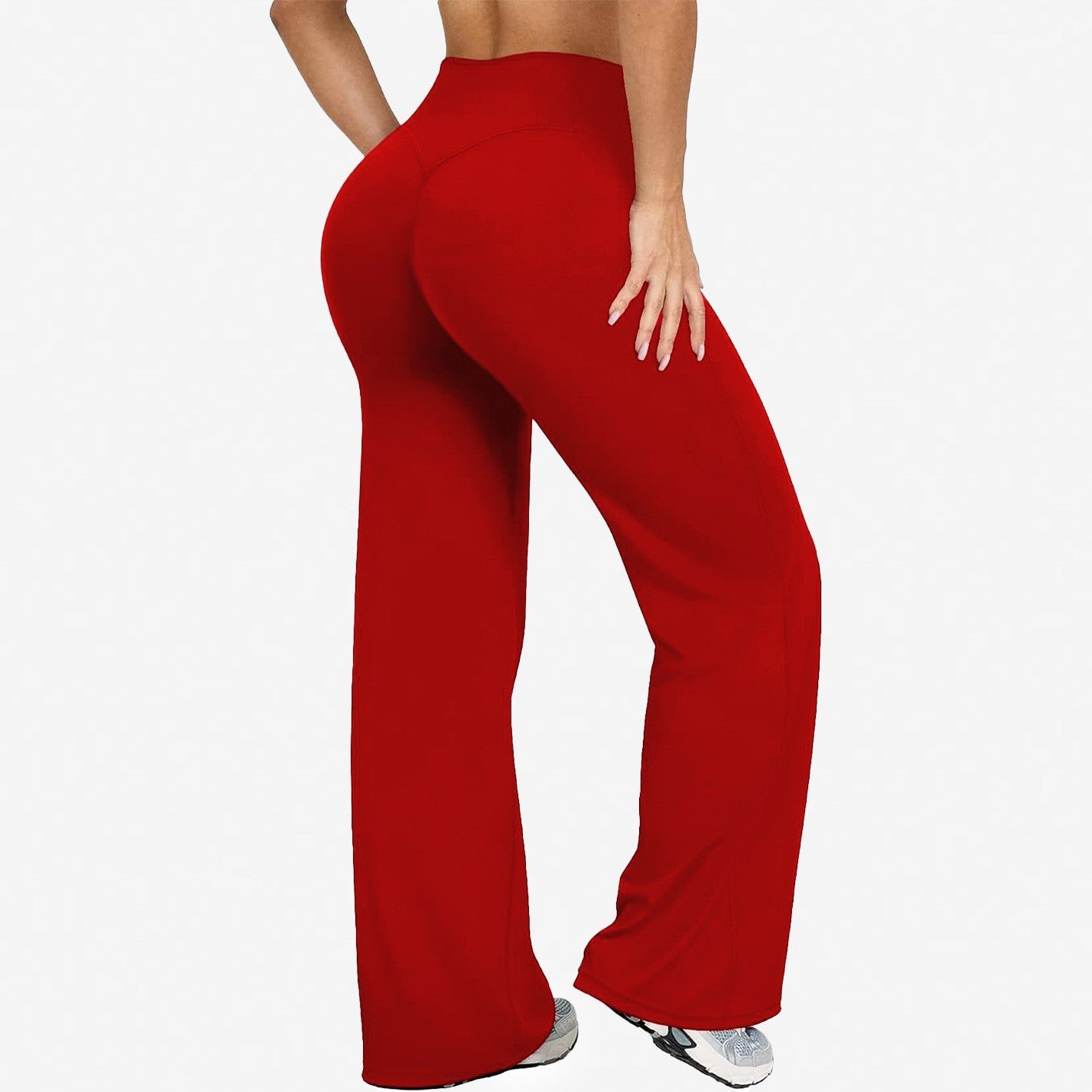 Pantalones rectos y anchos 