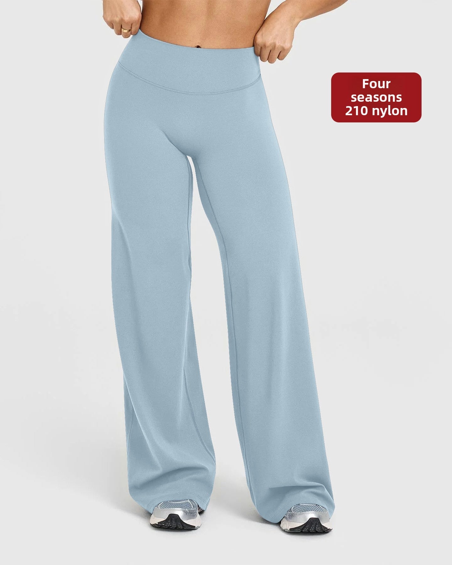 Pantalones rectos y anchos 