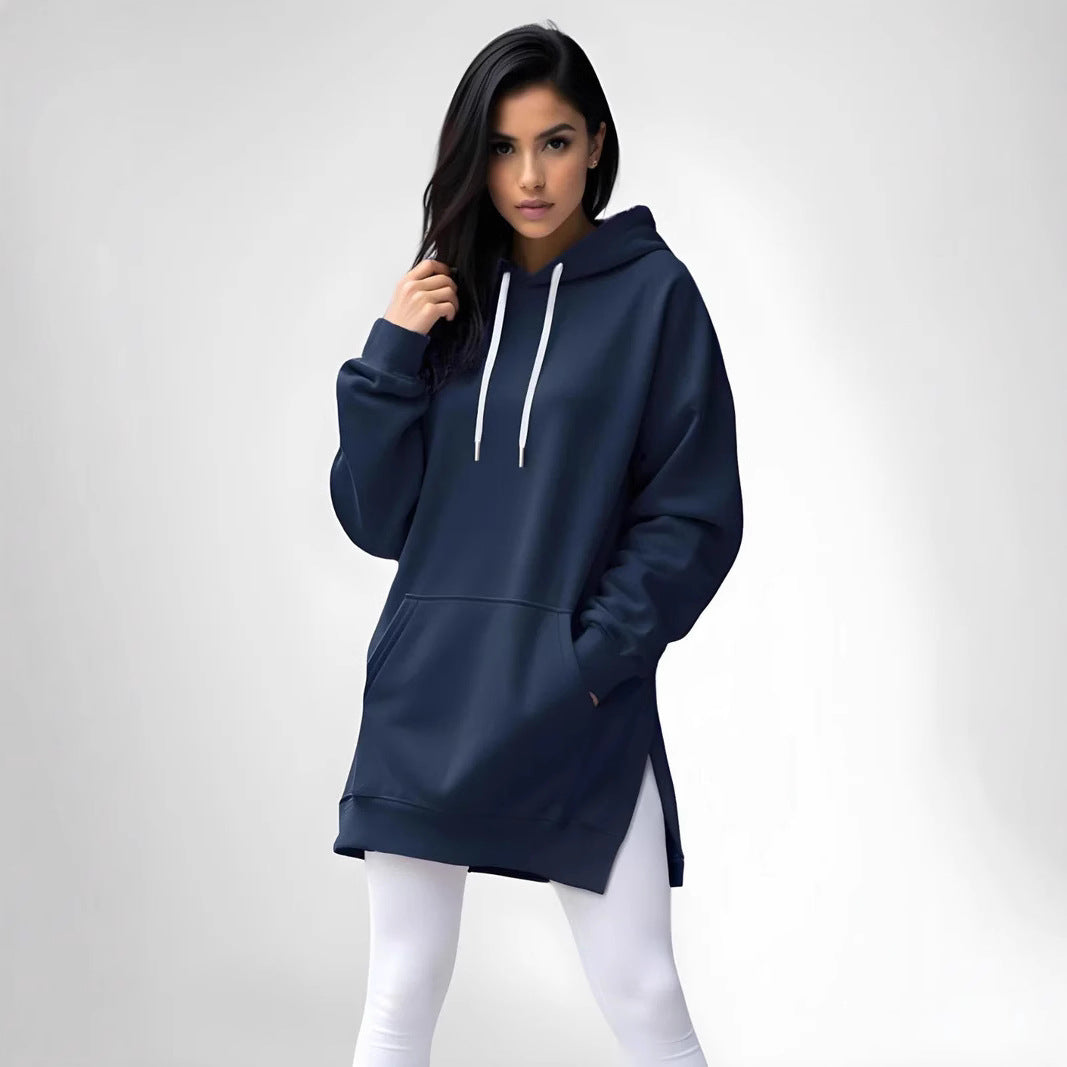 Womens Hooded Pullover Sweatshirt with Pocket
