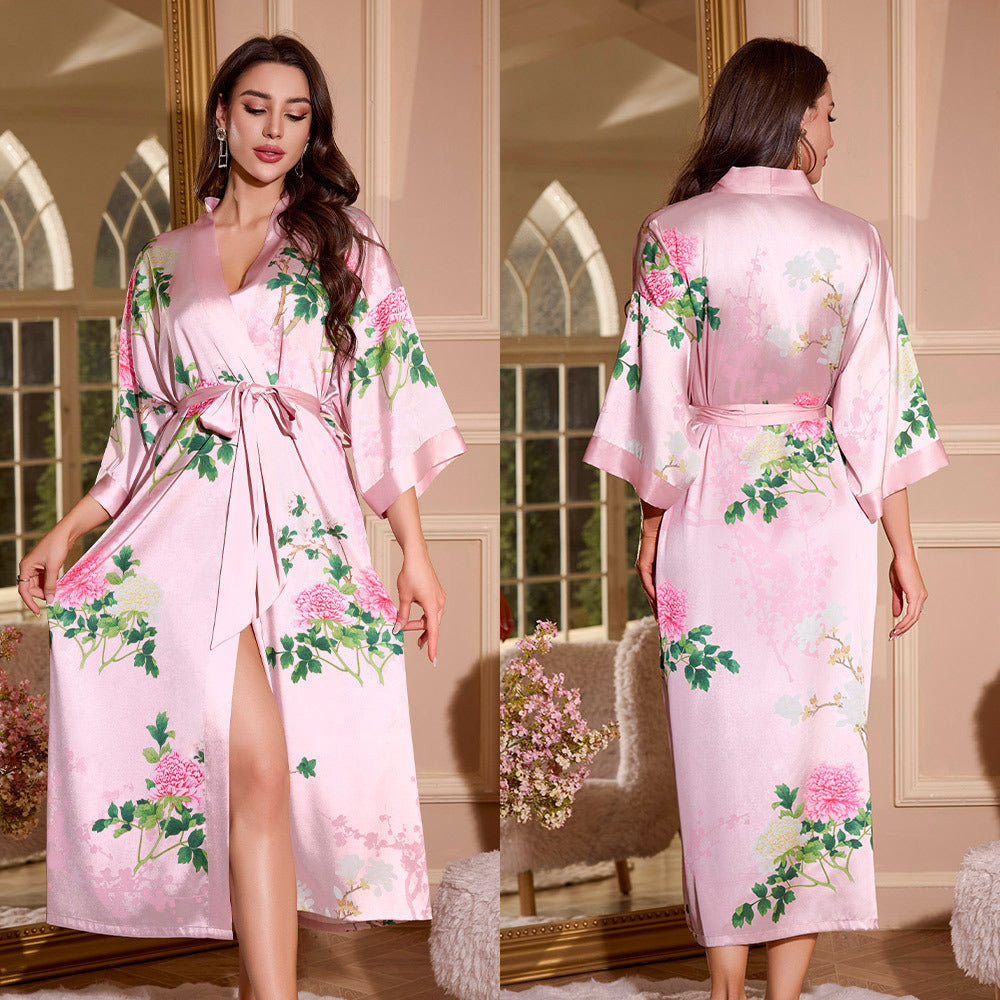 Womens Ice Silk Nightgown
