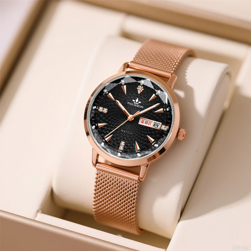 Quartz Movement Women's Glow-in-dark Watch