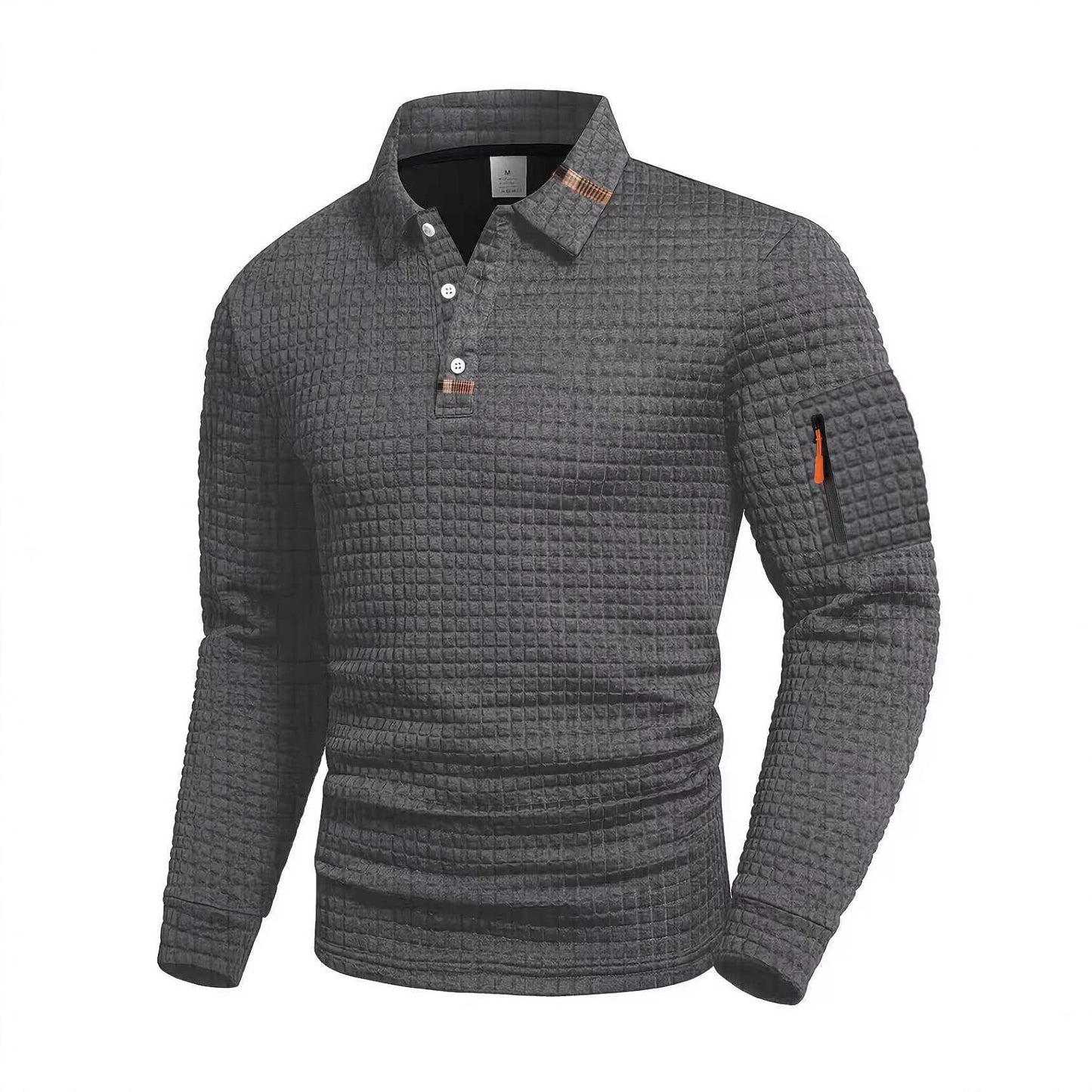 Polo shirt with pocket zippers