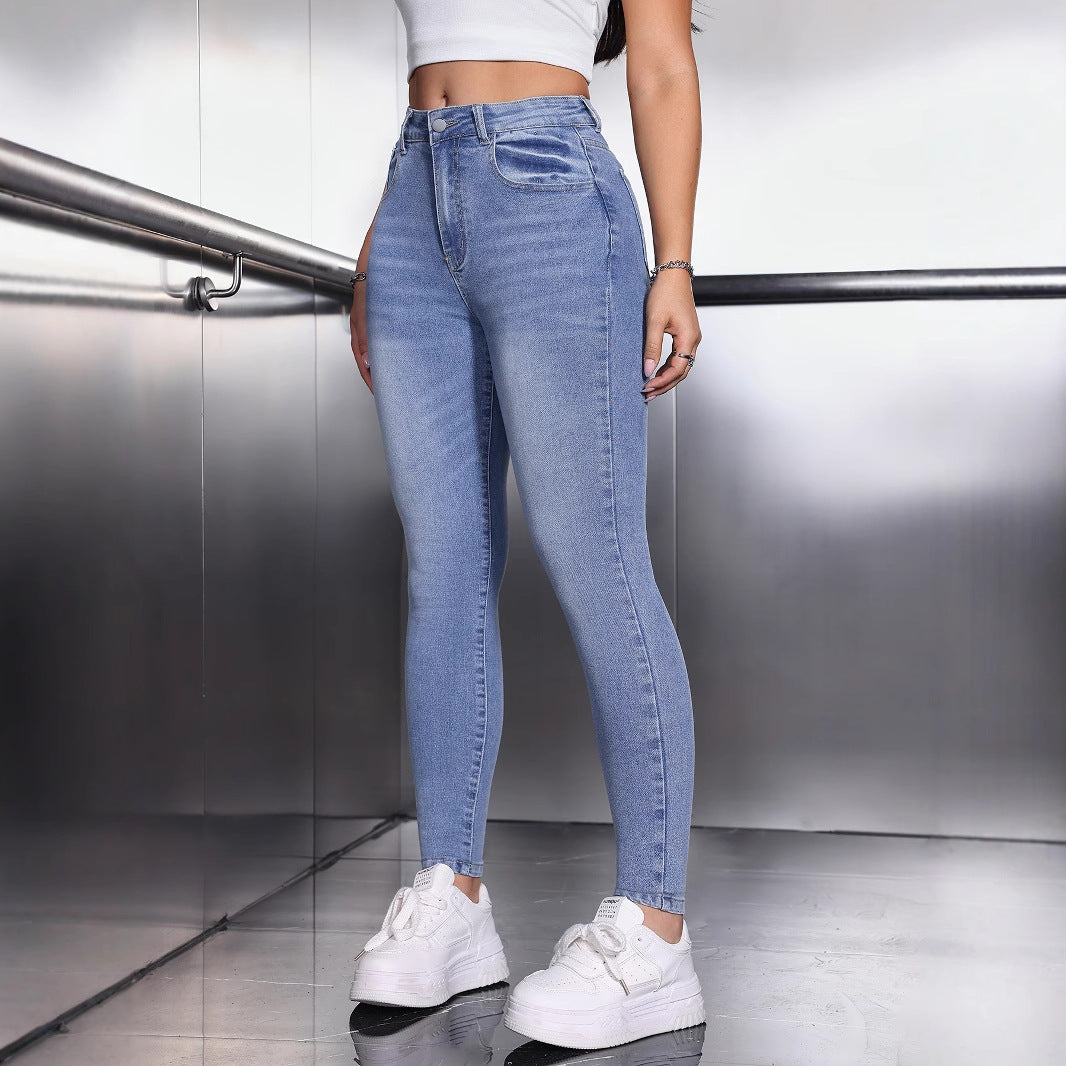 Pantalones elásticos para mujer de talla pequeña 