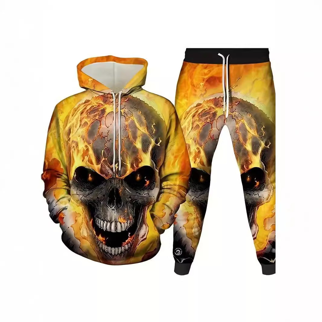 Casual Men's Hooded Sweatshuit