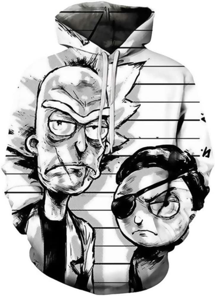 3D Digital Printing Hooded Sweatshirt