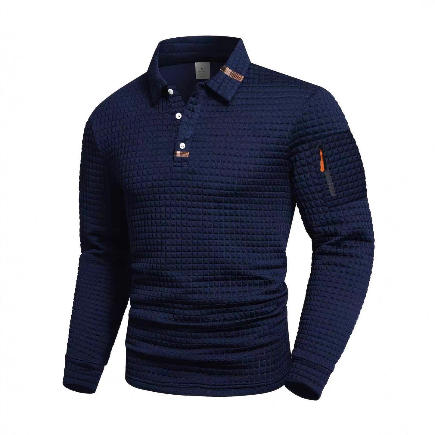 Polo shirt with pocket zippers