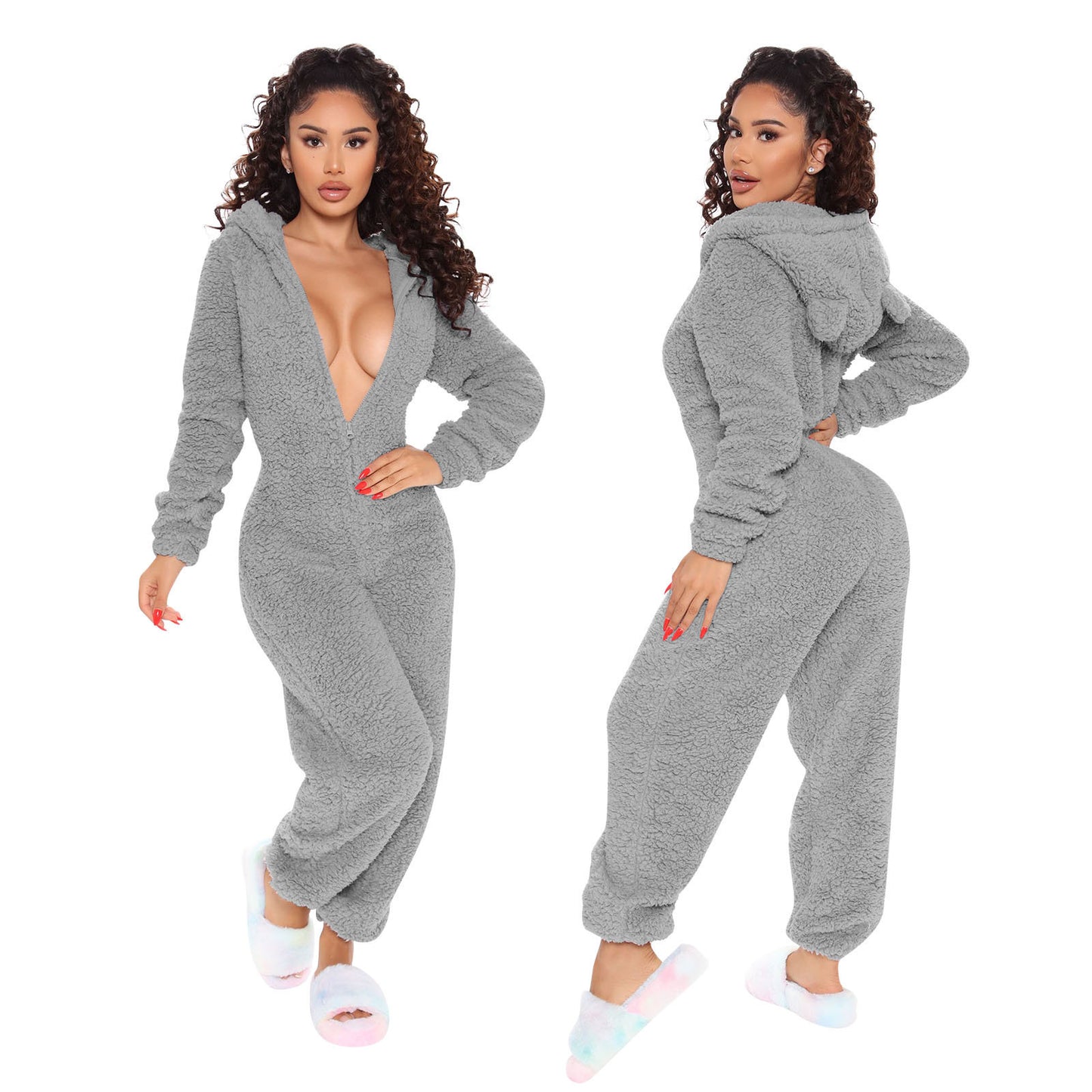 Plush Jumpsuit Loungewear
