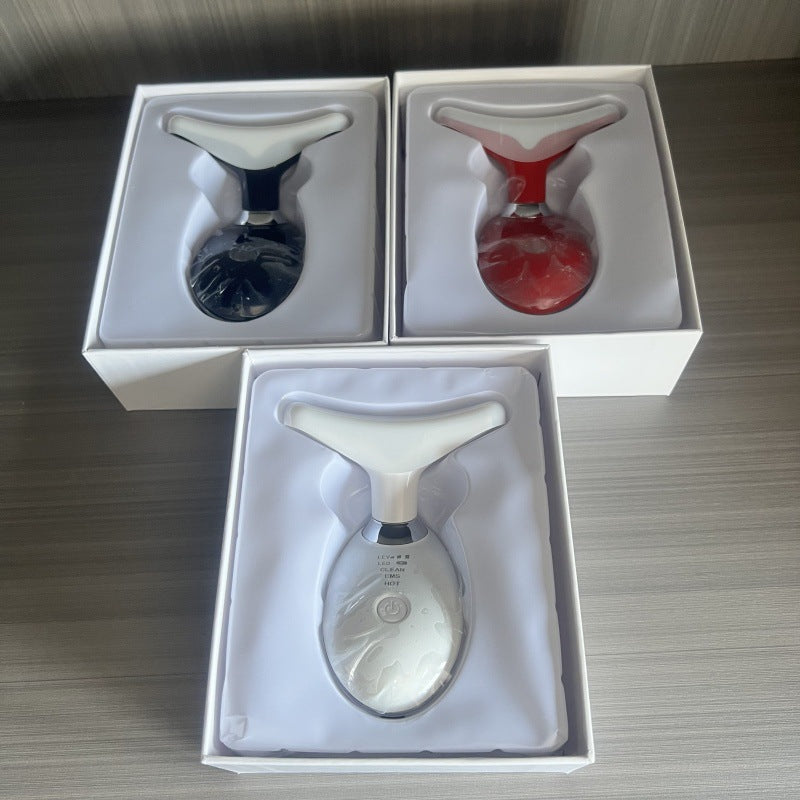 Three-Color Seven-Color Neck Care Massager, Facial Lifting and Firming Beauty Instrument, Neck Beauty Instrument
