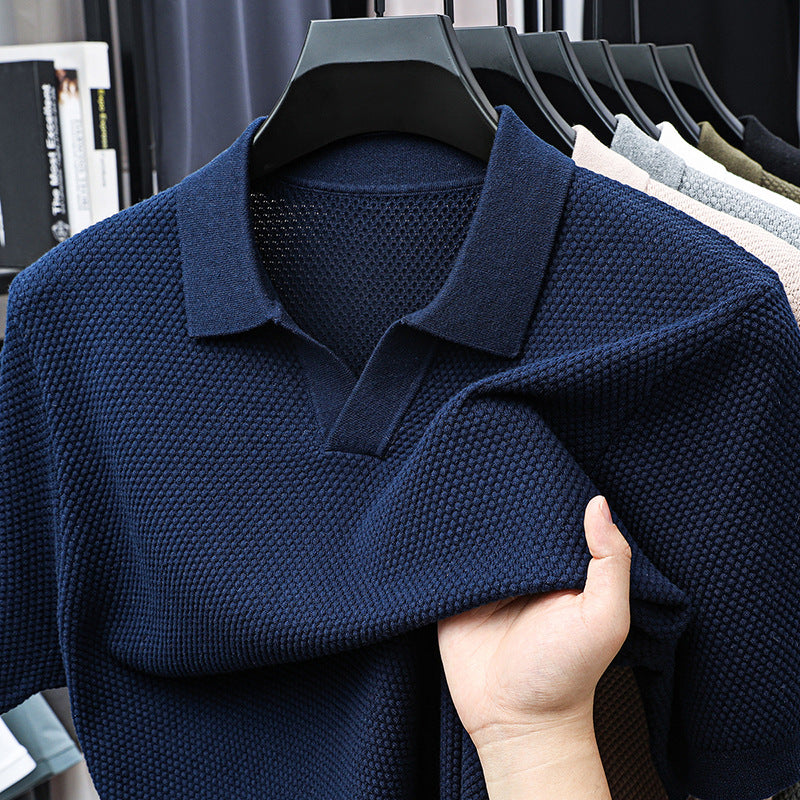 Pure Cotton Knitted Polo Shirt