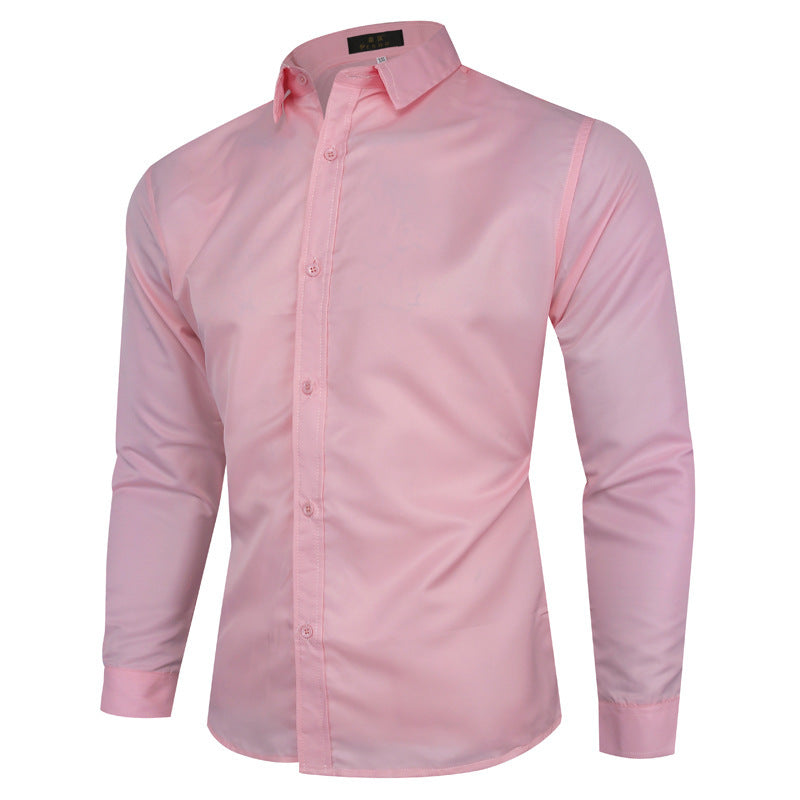 Mens Long Sleeve Business Casual Shirt