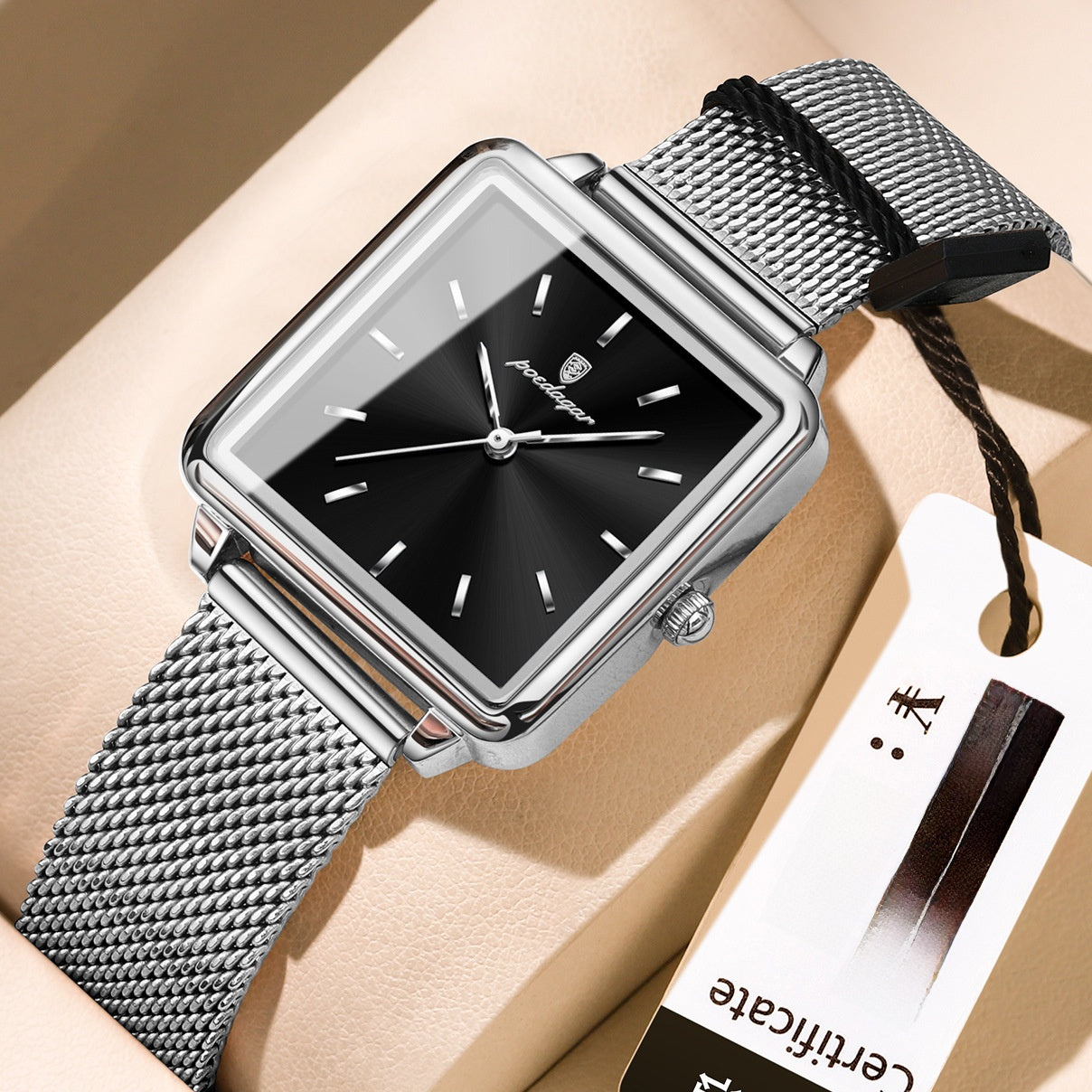 Square Quartz Watch For Women