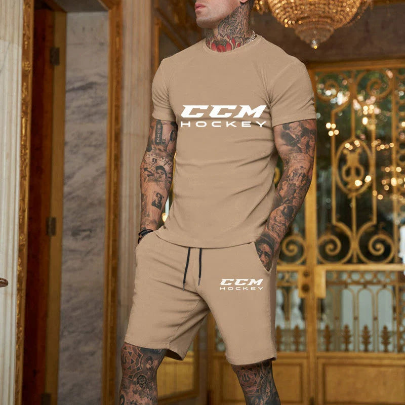Men's Cotton T-Shirt and Shorts Set